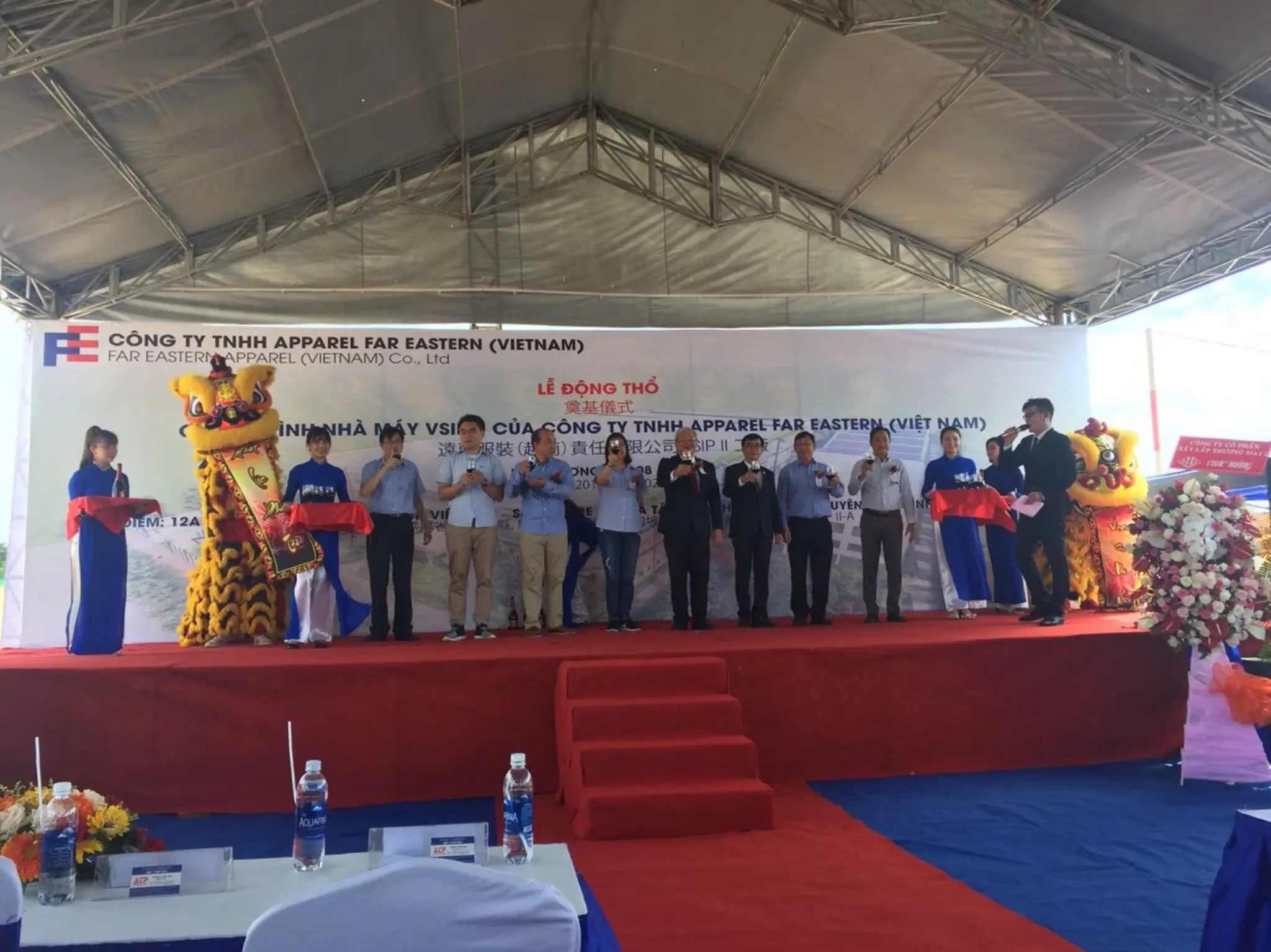 Ground Breaking Ceremony of Apparel Far Eastern (Vietnam) Company