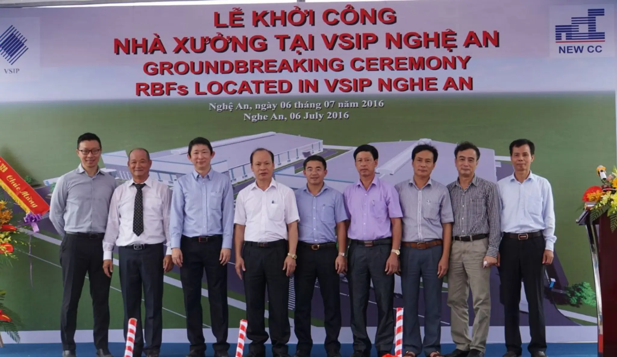 Khởi công xây dựng giai đoạn 1 khu nhà xưởng xây sẵn tại VSIP Nghệ An