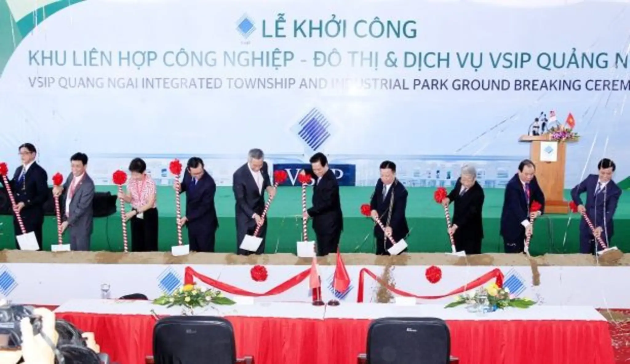 Khởi công dự án Khu liên hợp Công nghiệp – Đô thị – Dịch vụ VSIP Quảng Ngãi