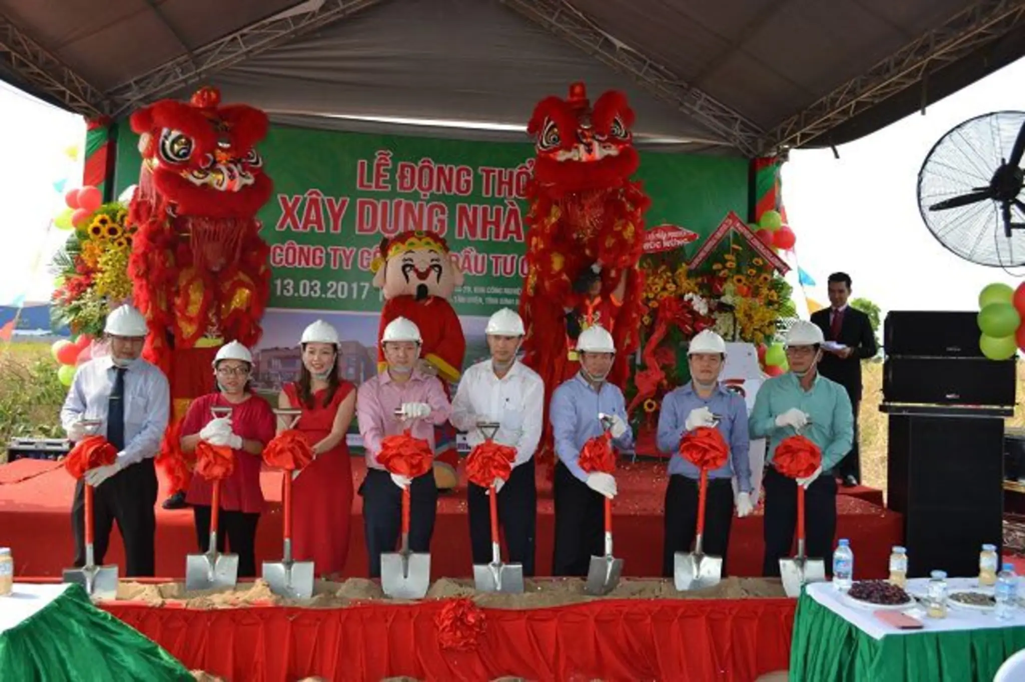 Lễ động thổ Công ty cổ phần đầu tư Quân Chí