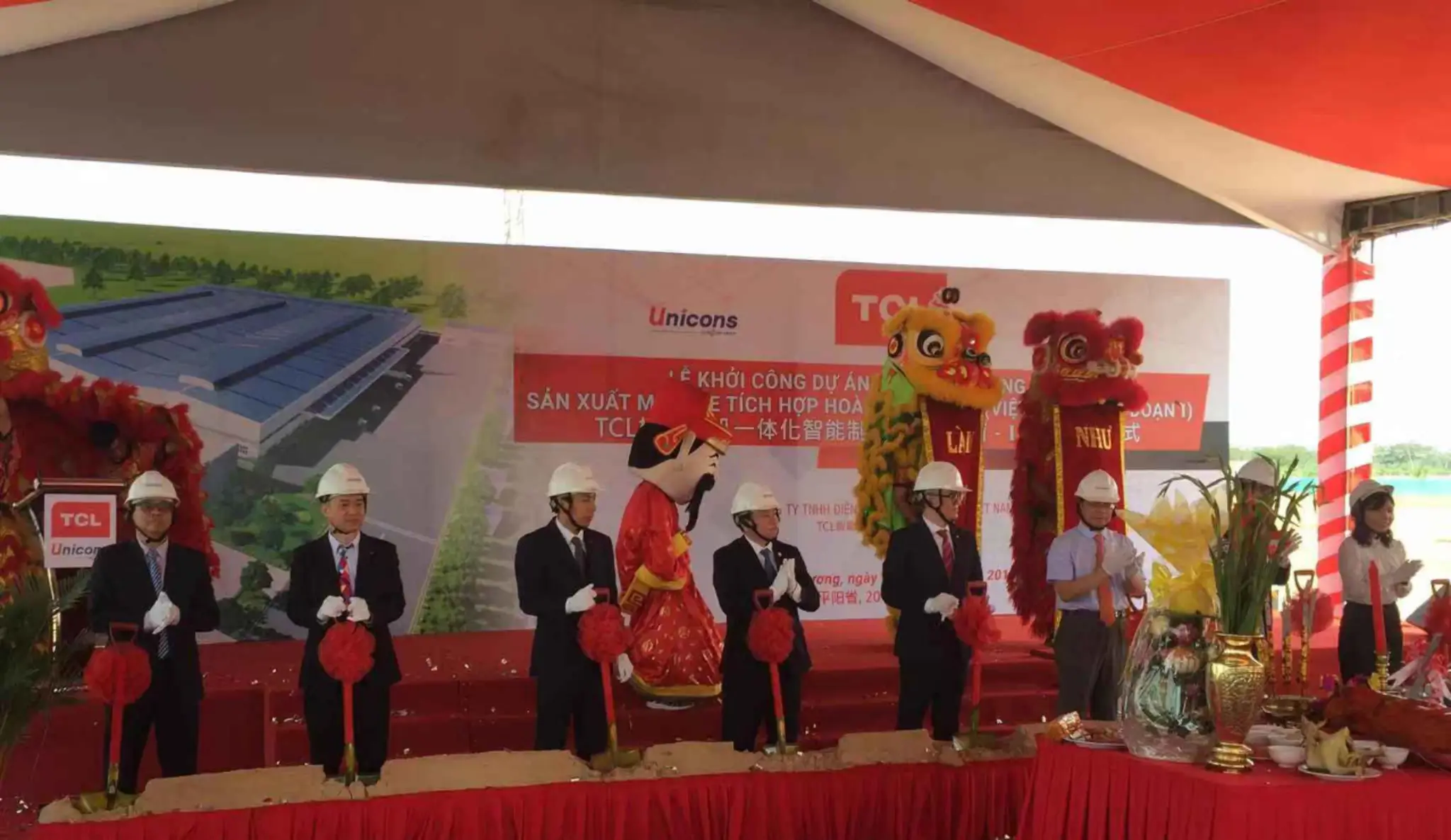 LỄ KHỞI CÔNG CÔNG TY TNHH ĐIỆN TỬ THÔNG MINH TCL (VIỆT NAM)