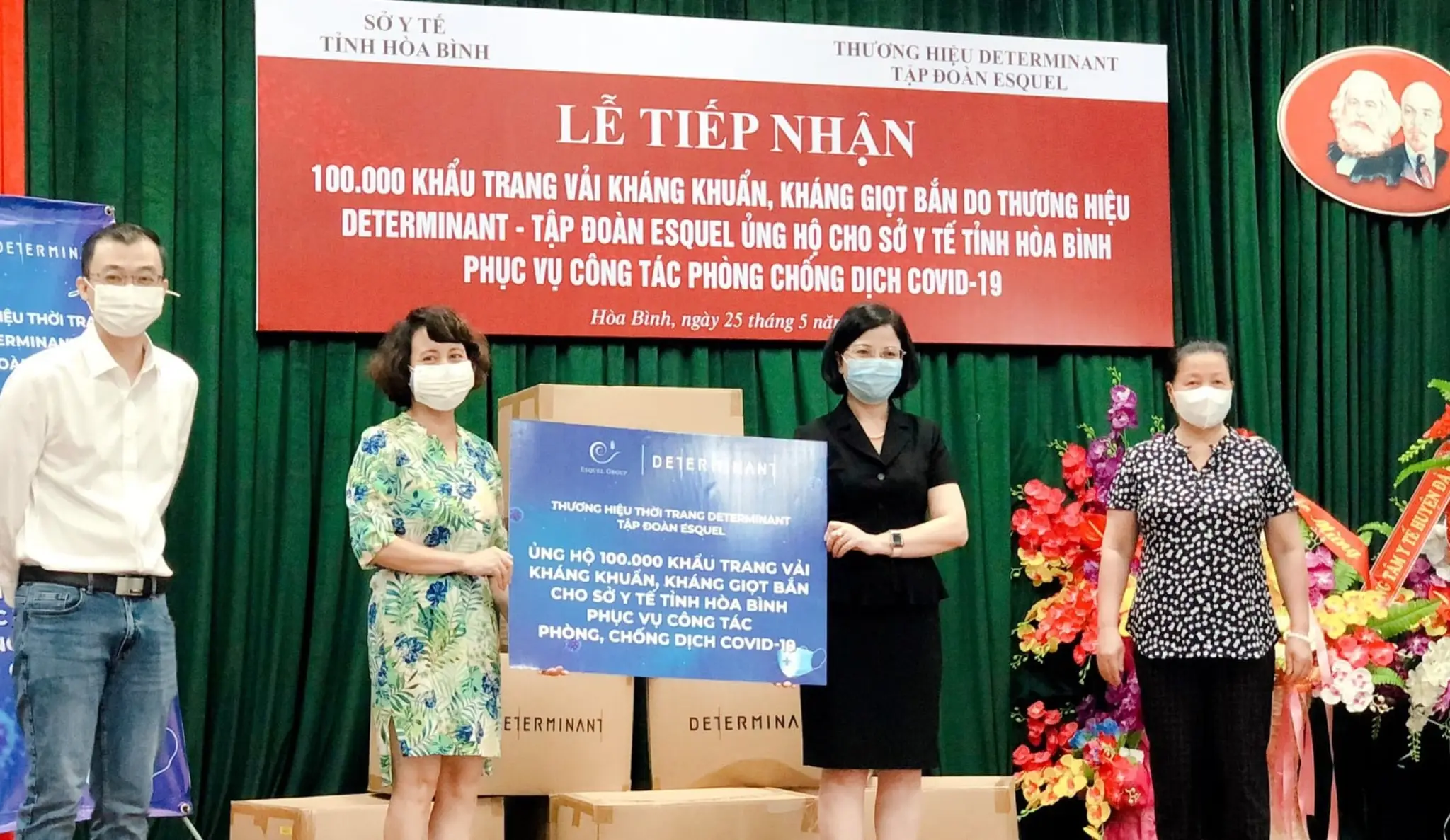 ESQUEL VN TẶNG HƠN 390.000 KHẨU TRANG KHÁNG KHUẨN THƯƠNG HIỆU DETERMINANT