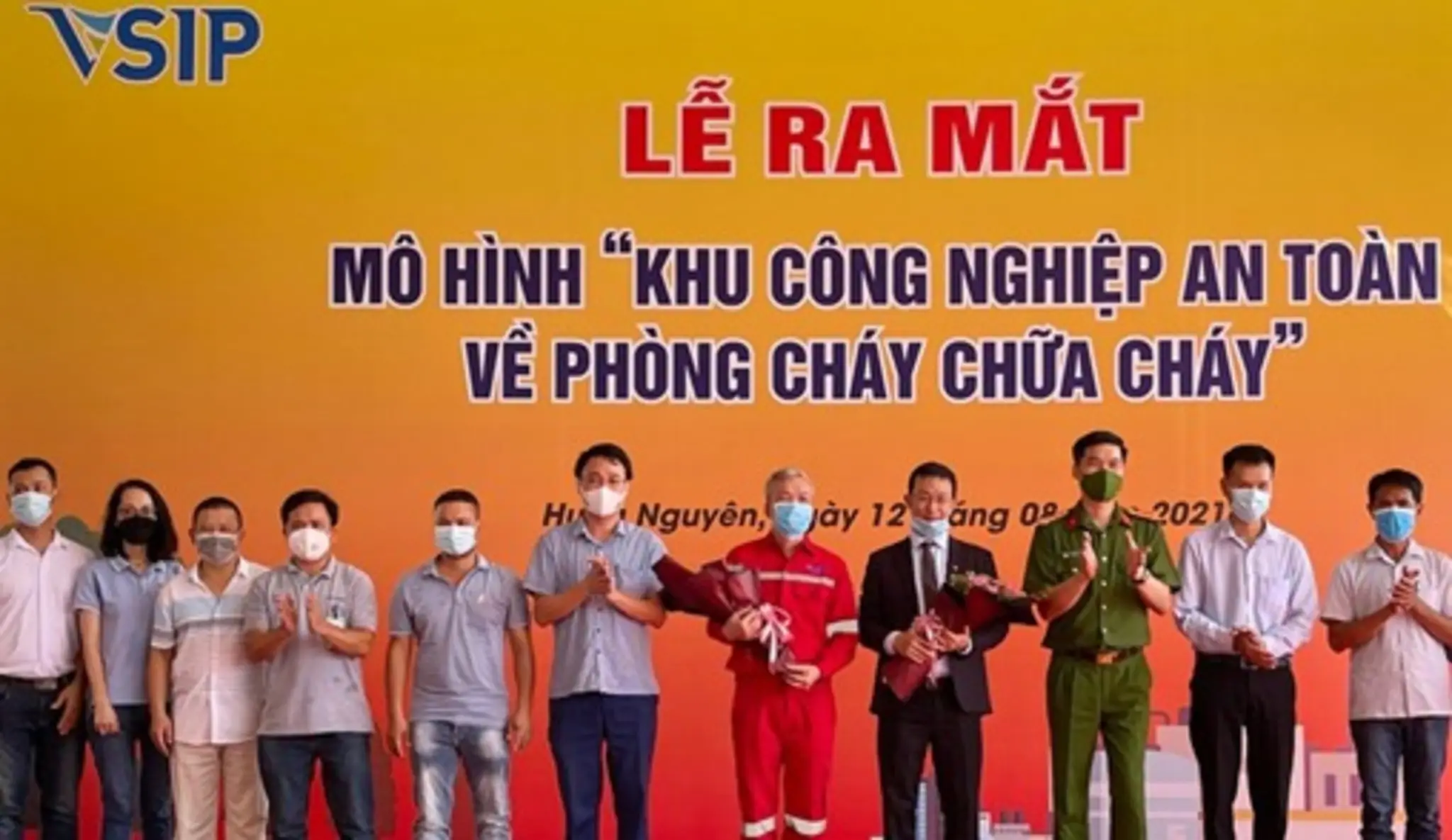 RA MẮT MÔ HÌNH ĐIỄM “KCN AN TOÀN VỀ PCCC” TẠI VSIP NGHỆ AN
