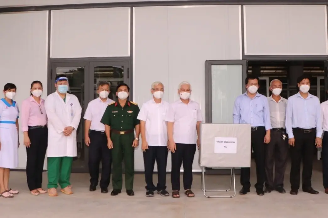 THÀNH LẬP PHÒNG KHÁM ĐIỀU TRỊ BỆNH NHÂN MẮC COVID-19 TRONG KHU CÔNG NGHIỆP VSIP-II A