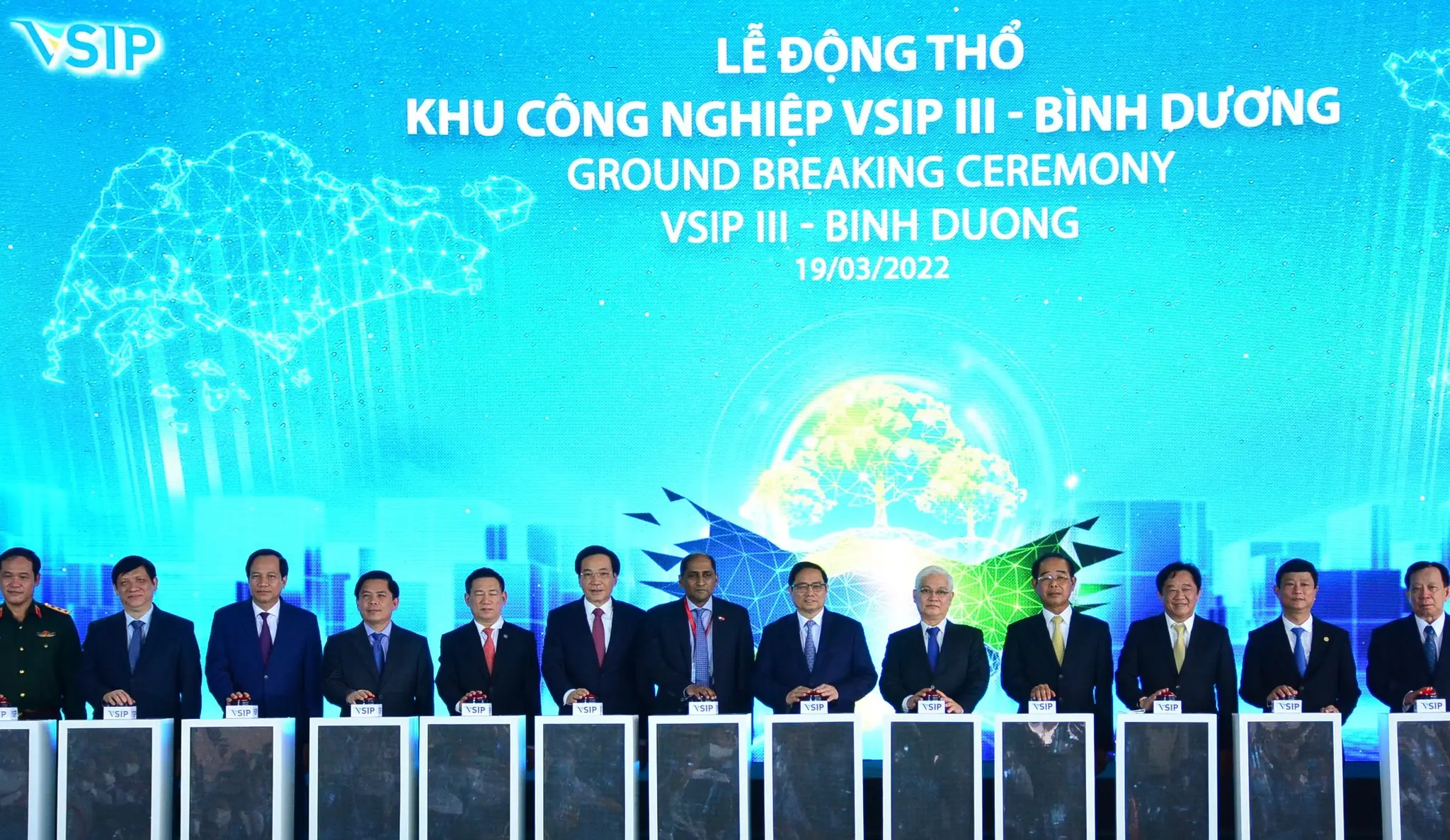 LỄ KHỞI CÔNG VSIP III – BÌNH DƯƠNG, KHU CÔNG NGHIỆP ĐƯỢC THIẾT KẾ THEO ĐỊNH HƯỚNG KHU CÔNG NGHIỆP XANH, THÔNG MINH & BỀN VỮNG